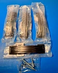 Set Of 4 5 Decorative Hardware Resource Cabinet Pulls Geometric Brushed Pewter. Fixed Price $22.99.