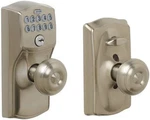 New Schlage FE595 Geo 619 Camelot Keypad Entry Flex Lock - Nickel. Fixed Price $63.00.
