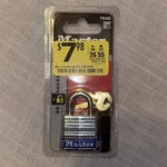 Master Outdoor Padlock W/ Keys (7KAD) Code P826. Fixed Price $6.65.