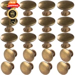 Hugolem 20 Pack Brass Round Antique Kitchen Cabinet Knobs Yellow Bronze. Fixed Price $30.98.