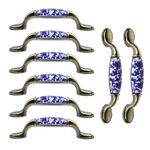 My Mironey 8PCS Ceramic Drawer Pulls Blue Flowers Antique Handle Chinese Style Z. Fixed Price $81.77.