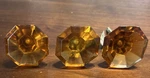 Drawer Cabinet Pulls Vtg 3 Anthropologie Glass Amber/orange Octagon New. Fixed Price $12.95.