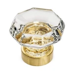 Cosmas 20 Pack 5268BB-C Brushed Brass Cabinet Hardware Knob With Clear Glass .... Fixed Price $131.86.