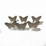 Set Of Butterfly Drawer Pulls Midwest Clb Llc Silver Tone Cabinet Knobs (U6). Fixed Price $24.92.