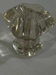 Glass Drawer Pull Door Knob Dresser 1.5" Long Flower Shell Cabinet. Fixed Price $8.95.