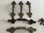 Vintage 1973 Lot Of 5! National Lock Brass Pulls FO-3695-001 (3 C). Fixed Price $20.00.