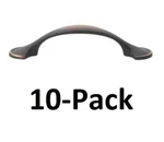 *10-PACK* Gliderite 3 In. Cc Oil Rubbed Bronze Arch Shovel Edge Cabinet Pulls. Fixed Price $16.99.