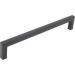 Contemporary Square Cabinet Pull, 192 Millimeters, Zinc Base Material, Matte Bla. Fixed Price $22.67.