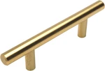 Brushed Brass Euro Cabinet Pulls - 25 Pack, 3.5" Hole Centers. Fixed Price $110.99.