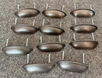Set Of 11 - Emtek Cup Cabinet Pull 3" Bronze (solid Brass). Fixed Price $150.00.