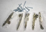 Mgoodoo 5 Piece Knobs Handles Plate 6.7" Antique Bronze Cabinet Pulls Screws. Fixed Price $7.79.