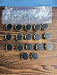 17 Pack Amerock Destine 3/8" Round Cabinet Knob Champagne Bronze BP36857FBBBZ. Fixed Price $55.00.