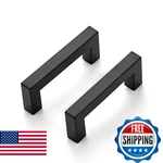 Ravinte 30 Pack Square Bar Kitchen Cabinet Handles Matte Black Pulls Dra. Fixed Price $70.86.