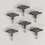 Lot Of 6 Metal Spiral Twist Cage Cabinet Knob Kitchen Cupboard Pull Door Handle. Fixed Price $19.96.