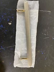 Signature Hardware 488959 Brixlee 6" Cabinet Pull - Brushed/polished Nickel. Fixed Price $30.95.