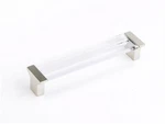 Schaub And Company 316-CL Positano 5-1/16" Center To Clear Nickel. Fixed Price $28.80.
