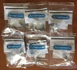 Lot Of Amerock Clear Glass Knobs BP55266CG10 1-1/16" Satin Nickel New. Fixed Price $33.00.
