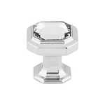Crystal Emerald 1/8" Length Cabinet Square Knob Polished Chrome - Hardware. Fixed Price $28.53.