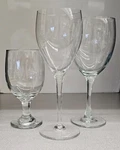 Eclectic Set Of 3 Quality Wine Glasses. Fixed Price $15.26.