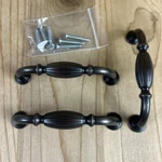 Amerock Blythe Drawer Pulls Set Of 3 Oil Rubbed Bronze Ribbed Barrel Center. Fixed Price $12.00.