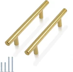 Probrico 15 Pack Gold Kitchen Cabinet Handles Brushed Brass 4 Inch Hole Cent. Fixed Price $24.99.