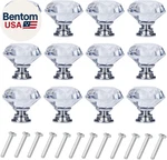 12 Pack Drawer Knobs Diamond Shaped Crystal Glass 30MM Cabinet Pull Handle. Fixed Price $19.14.