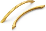 10 Pack Brushed Golden Brass Cabinet Pulls, 6-5/16" Luxury Handles. Fixed Price $76.99.
