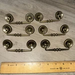 Vintage Drop Bail Drawer Pulls Handles Set Of 6 Reclaimed Mid Century Look. Fixed Price $25.00.