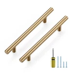 Ravinte 20 Pack Cabinet Pulls Champagne Bronze 5IN Stainless Steel Handles. Fixed Price $47.36.