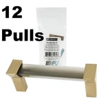 12 Liberty Drawer Cabinet 3" Modern Prism Pull Champagne Bronze & Black Smoke. Fixed Price $29.50.