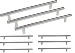(9) - 10" Kitchen Pull Knob Cabinet Bar Handles Polished Chrome PD201HPC192. Fixed Price $15.99.
