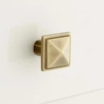 Signature Hardware MNG303KNOB-AB 1" Bresnick Knob-antique Brass. Fixed Price $13.49.