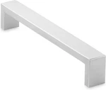 Brushed Satin Nickel Cabinet Pulls 6-1/4" Square Handle Pack Of 10. Fixed Price $74.99.