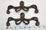 2-OCTOPUS Drawer Pulls,nautical Home Decor,dresser HARDWARE,HANDLES,HW-19. Fixed Price $24.84.