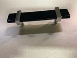 Sietto P-1903-5.5-PC 5.5" Black Glass Chrome Cabinet Pull Handle. Fixed Price $29.67.