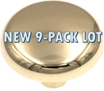 New 9-PACK Lot Amerock Shenandoah Polished Brass Cabinet Door Knob Pull BP710-3. Fixed Price $24.74.