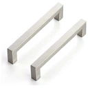 Ravinte 10 Pack 5 Inch Kitchen Square Cabinet Handles Satin Nickel Pulls. Fixed Price $19.00.