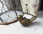 Rustic Gold Bird Knob Cast Iron Metal Drawer Pull - Cabinet Decor Nature. Fixed Price $5.99.