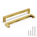 Homdiy 7-1/2 Inch Gold Cabinet Handles 6 Pack Bruhsed Brass Drawer Pulls Cabi.... Fixed Price $29.39.