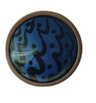 Betsy Fields Design Drawer Pulls Ceramic Blue And Brushed Nickel In.... Fixed Price $32.00.