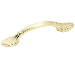 Amerock Brass Drawer Pull 3"CC Cabinet Handle BP1333-074 Usa Made Ribbed. Fixed Price $9.95.