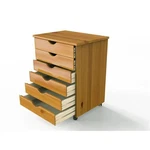 Adeptus Solid Wood 76152 Drawer Wide Roll Cart - Med Pine. Fixed Price $104.02.