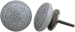 Grey White Hand Painted Ceramic Artncraft 12 Knobs Cabinet Drawer Pull. Fixed Price $33.26.