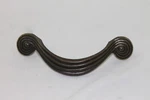Vintage Drawer Pulls Brass Colored Handle Swirls 3.75" Centers Iu Inc. Canada. Fixed Price $24.99.
