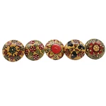 Lot Of 5 Hand Painted Ceramic Cabinet Knob Drawer Pull Multicolor Floral Boho. Fixed Price $19.95.