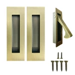 Pocket Door Handles Edge Pull Antique Brass, 6INCH Hardwar... Fast Ship. Fixed Price $45.99.