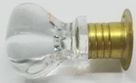 Clear Sellers Style Threaded Glass Knob Brass Sleeve Screw Pull Handle Antique. Fixed Price $13.01.