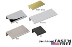 Silverline Finger Edge Pulls Aluminum Cabinet Door Drawer Handle / Wood Screws.. Fixed Price $7.89.