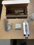 Sugatsune Dull Chrome Heavy Duty Invisible Hidden Door Hinge HES3D-E190DC. Fixed Price $115.00.