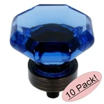 *10 Pack* Cosmas 5268ORB-BL Oil Rubbed Bronze & Blue Glass Cabinet Knob. Fixed Price $47.07.